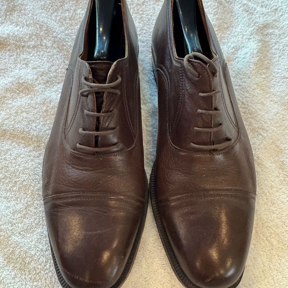 Men's Brown Leather Dress Shoes